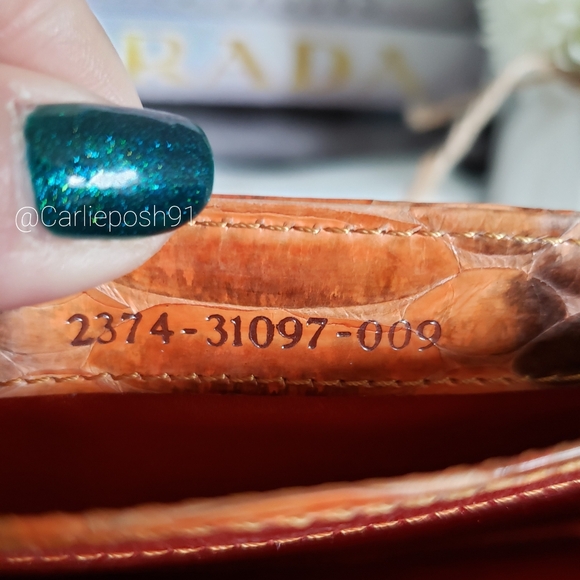 Authentic Pre-owned Fendi Baguette Python Wallet - Picture 15 of 16